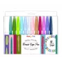 Pentel Brush Sign Pen Artist 12 set 12 pennarelli brush pastello SES15C-12