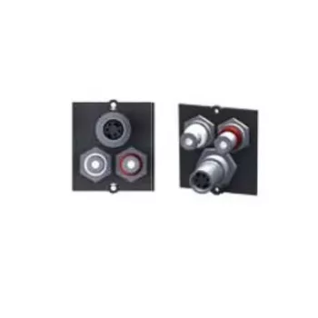 Bachmann Modular Faceplate Snap-In - 2x RCA, Mini-DIN 4 pin