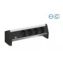 Bachmann Desk 1 ciabatta - 3 prese AC tipo F - alluminio/plastica - 324 mm - uso interno
