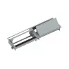 Bachmann CONI DUO Short ciabatta da incasso con 2 prese Schuko e 2 slot modulo, nero