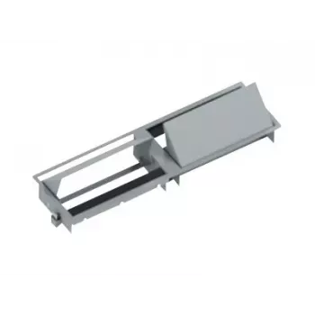 Bachmann CONI DUO Short ciabatta da incasso con 2 prese Schuko e 2 slot modulo, nero