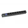 Bachmann BN0500 19 pollici 1U 8x Schuko PDU 2m spina Schuko 230V 16A