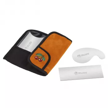 Kirschen set di coltelli per intaglio 3800-01 in custodia in pelle scamosciata, 3 pz.