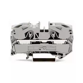WAGO 2016-1201 morsetto passante, 16 mm², 800 V, grigio, Push-in CAGE CLAMP