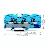 WAGO 2016-1304 Morsetto passante a 3 conduttori, 16 mm², 800 V