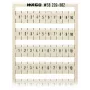 WAGO 209-502 strisce di marcatura - bianco - passo 5 mm - 10 marcatori