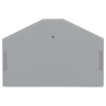 WAGO 280-312 piastra terminale e intermedia, grigio, 2,5 mm², 50 mm x 36,5 mm, 2,8 g