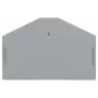 WAGO 280-312 piastra terminale e intermedia, grigio, 2,5 mm², 50 mm x 36,5 mm, 2,8 g