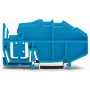 WAGO 777-305 supporto di montaggio per morsetti in barra serie 277, guida DIN, grigio chiaro