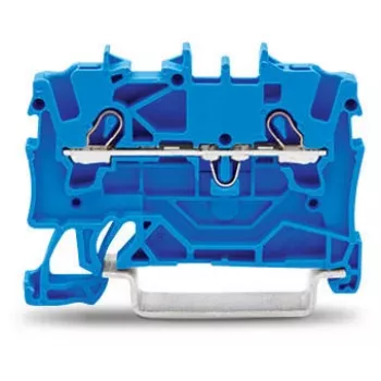 WAGO 2001-1204 blocco morsetto a 4 conduttori Push-in CAGE CLAMP, grigio, 500V, 24A, 0,25-2,5 mm², montaggio su guida DIN