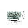 WAGO 2002-1301 Morsetto passante a 3 conduttori, 2,5 mm²