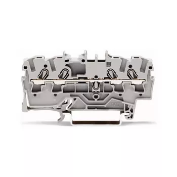 WAGO 2002-1401 morsetto passante, 4 conduttori, 2,5 mm², Push-in CAGE CLAMP, 800 V, grigio
