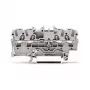 WAGO 2002-1401 morsetto passante, 4 conduttori, 2,5 mm², Push-in CAGE CLAMP, 800 V, grigio