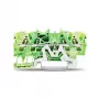 WAGO 2002-1407 morsetto di protezione a 4 conduttori 0,25-2,5 mm² 4 mm² verde-giallo