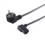 S CONN Maximum Connectivity Cavo di alimentazione 90° angolare CEE 7/7 a C13 1,8m nero