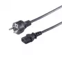 S CONN Maximum Connectivity Cavo di alimentazione Schuko dritto CEE 7/7 a C13 nero VDE 1,8 m