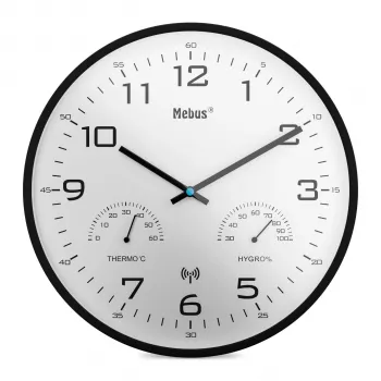 MEBUS 52840 orologio da parete radiocontrollato bianco 25 cm