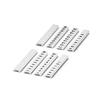 Phoenix Contact ZBF 4 Striscia di siglatura piatta per morsettiera, bianco, 4 mm, numeri 1-10, 10 pezzi (0808626:0001)