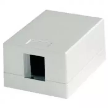 Telegärtner presa di rete bianco alpino 1 porta da parete/incasso