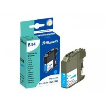 Cartuccia d'inchiostro compatibile Pelikan per Brother LC123C ciano 10 ml 600 pagine