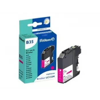 Cartuccia d'inchiostro compatibile Pelikan per Brother LC123M magenta (10 ml, 600 pagine)