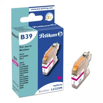 Pelikan cartuccia d'inchiostro compatibile per Brother LC223M magenta 10 ml 550 pagine