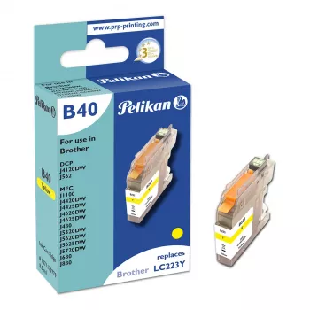 Pelikan cartuccia d'inchiostro compatibile per Brother LC223Y giallo