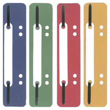 Wekre 100 fermagli per fascicoli, colori assortiti, scatola di cartone