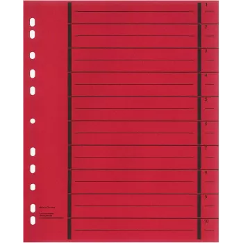 WEKRE 50 separatori, A4, 190 g/m2, rosso (951030850IF)