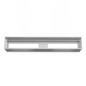 Kindermann pannello modulare per 6 inserti - alluminio argento 2U