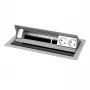 Kindermann CablePort standard² case per pannello di connessione desktop a 6 posti argento