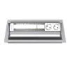 Kindermann CablePort standard² case per pannello di connessione desktop a 6 posti argento