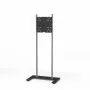 Kindermann Premium DS Racer supporto a pavimento per display LCD fino a 70 inch - alluminio anodizzato - nero, argento metallizzato