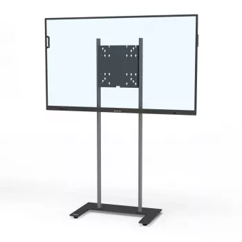 Kindermann Premium DS Racer supporto a pavimento per display LCD fino a 70 inch - alluminio anodizzato - nero, argento metallizzato