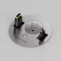 Kindermann CablePort table³ box di connessione da tavolo per montaggio a incasso, argento