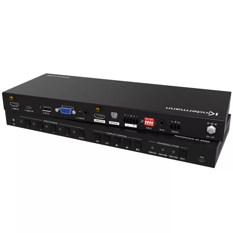 Kindermann MultiSwitch 41 switch HDMI 4K60 4x1