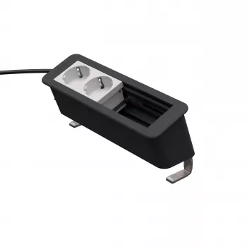 Kindermann CP Office Desk 4-Fold 2x Power Outlet modulo da tavolo