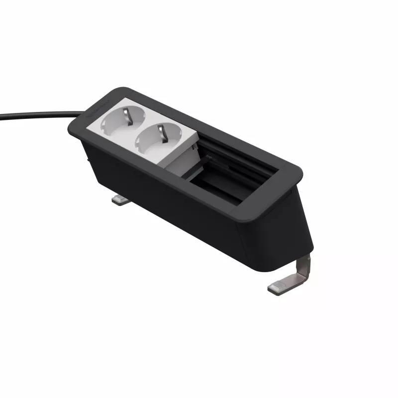 Kindermann CP Office Desk 4-Fold 2x Power Outlet modulo da tavolo