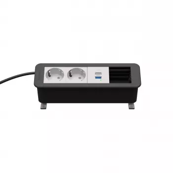 Kindermann CP Office Desk 4-F 2x Schuko 1x USB-A/C modulo di ricarica (7550000222)