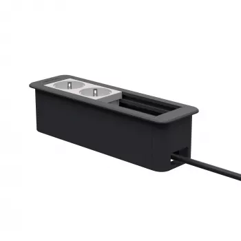 Kindermann CablePort Office telaio a 4 posti 2x presa KIN 7551000202