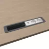 Kindermann CP Office telaio a 6 posti con 2x alimentazione e 1x funzione di ricarica USB, argento
