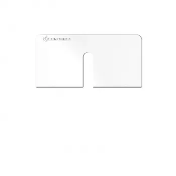 Kindermann Konnect Design Click placca bianco puro RAL 9010 2 porte keystone