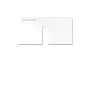Kindermann Konnect Design Click placca bianco puro RAL 9010 2 porte keystone