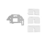 Kindermann Konnect Design Click placca bianco puro RAL 9010 2 porte keystone