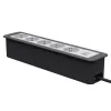 Kindermann CablePort Office Frame 6 posti 5x Schuko 1x USB-C PD 60W argento