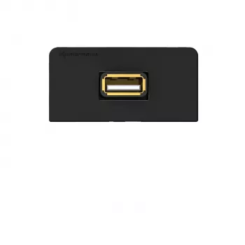 Kindermann pannello di connessione USB 2.0 antracite RAL 7024 semitelaio con cavo pigtail 7457000522