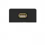 Kindermann pannello di connessione USB 2.0 antracite RAL 7024 semitelaio con cavo pigtail 7457000522