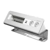 Kindermann CablePort desk² 6 posti 2x ricarica USB modulo a morsetto da tavolo argento/nero