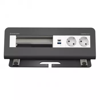 Kindermann CablePort desk² 6 posti 2x presa USB modulo a morsetto da tavolo
