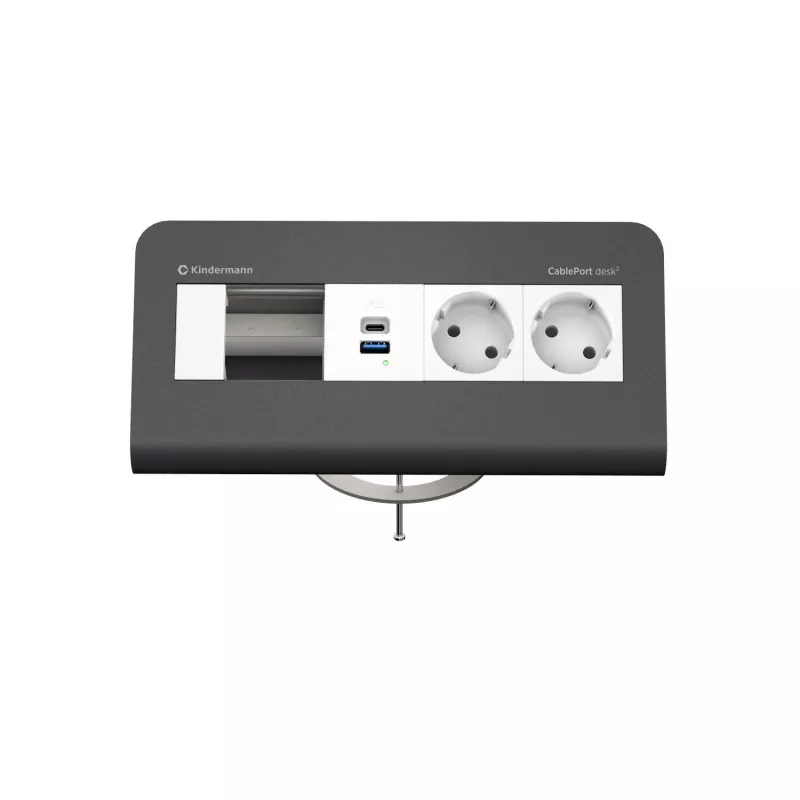 Kindermann CP desk 80 a 4 posti 2x alimentazione USB (7430001372)